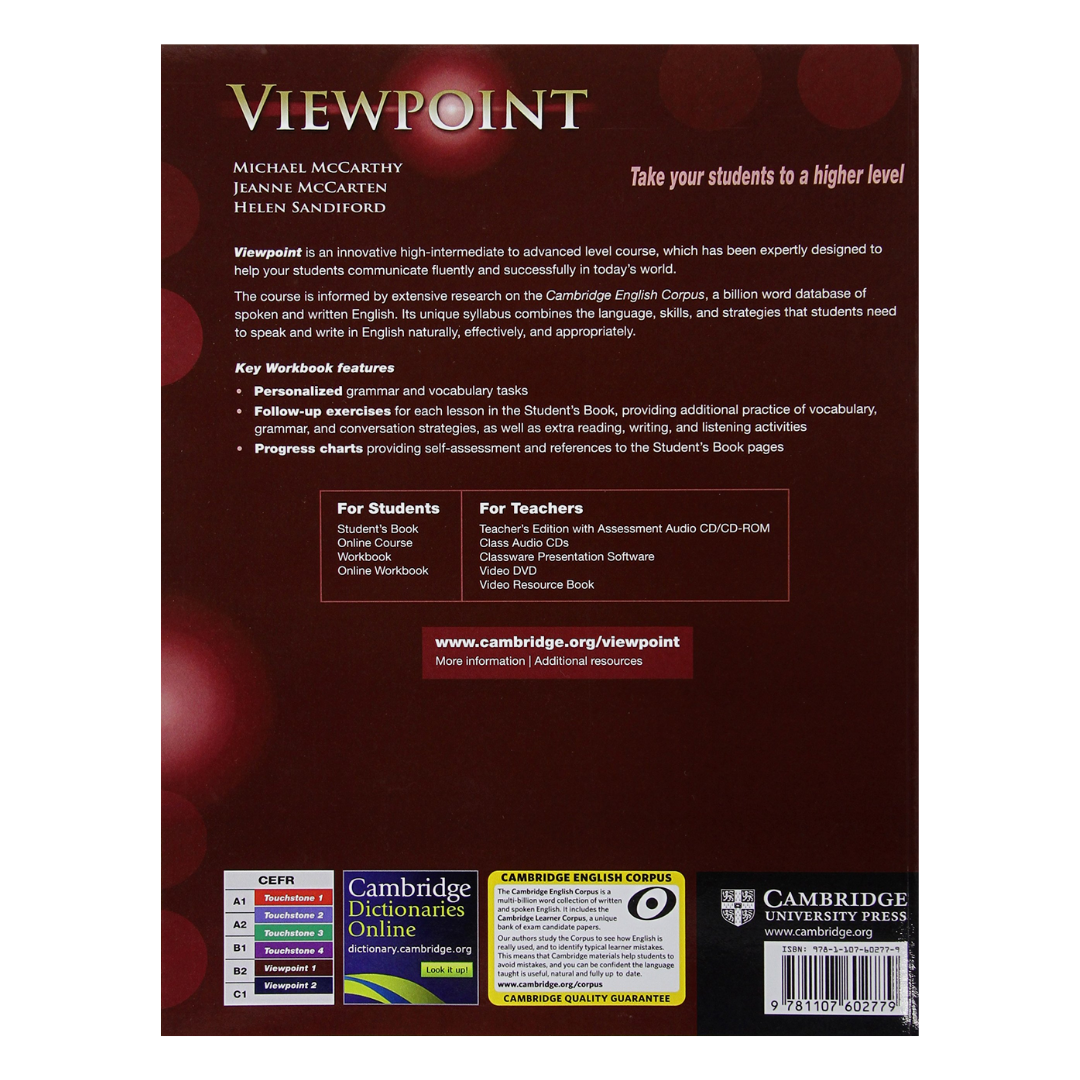 Cambridge　Ingles　De　ESCRITORIO　Workbook　EL　Editorial　–　Viewpoint　Libro　MODERNO