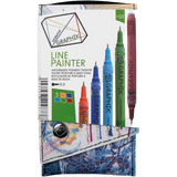 Marcadores Graphik Line Painter 2302231 Derwent Set Con 6 Piezas