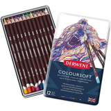 Lápices De Colores Coloursoft 0701026 Derwent Estuche Con 12 Piezas