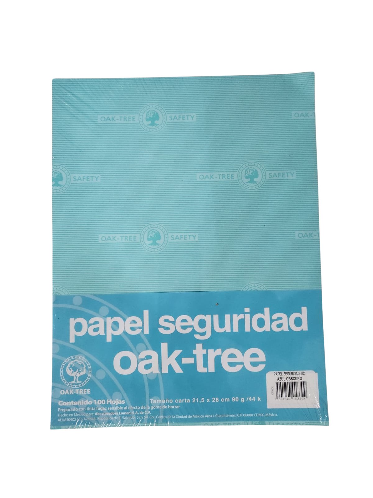 Papel Seguridad Oak-tree Tamaño Carta Paquete con 100 Hojas