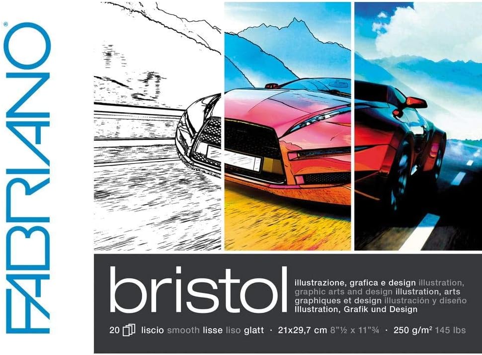 Block Fabriano Bristol Ilustración y Diseño 250 g