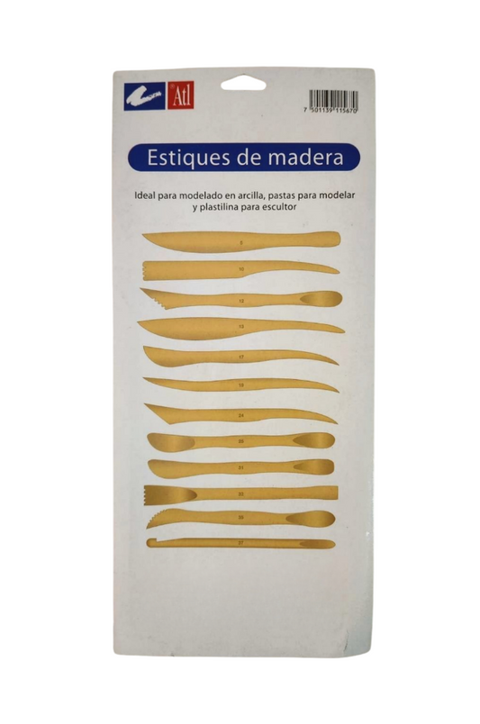 Set c-12 Estiques de Madera para Modelado ATL