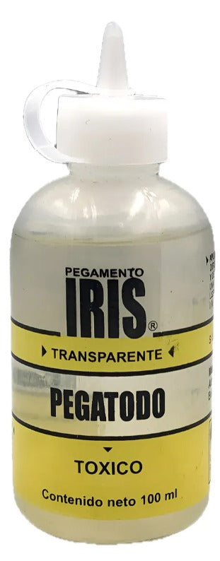 Pegamento Silicon en Frio Iris Pegatodo 100 ml C/dosificador Transparente