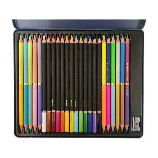 Caja con 24 Lápices de Colores Doble Punta (35 Colores) Pascua