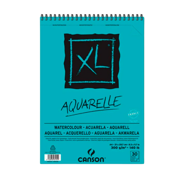 Block De Dibujo Canson XL Aquarelle A3 29.7x42 cm 30 Hojas