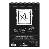 Block De Dibujo XL Canson Dessin Noir Black 150g 40 Hojas