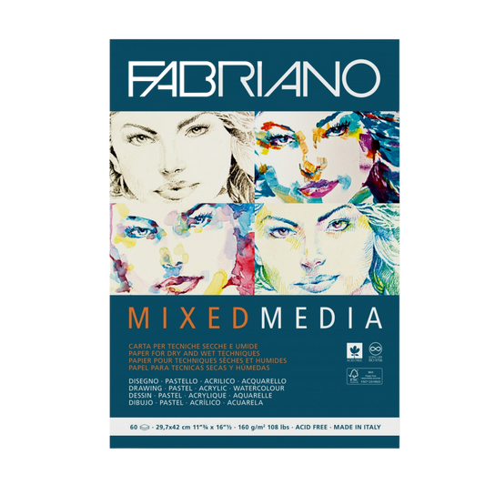 Block de Dibujo Fabriano Mixed Media 160 g