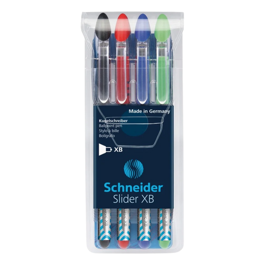 Bolígrafo Schneider Slider Basic Xb Set con 4 Piezas