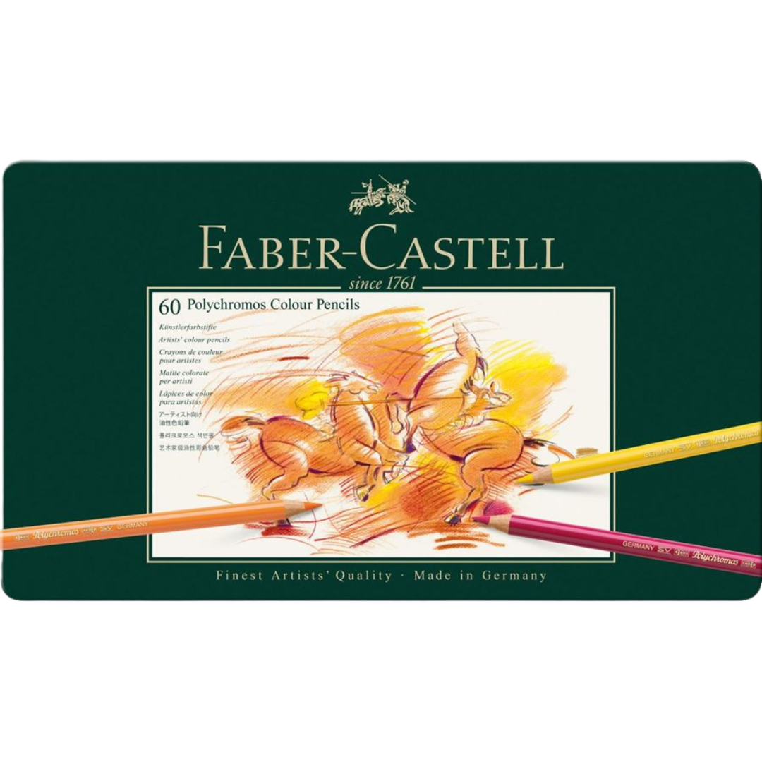 Lápices De Colores Polychromos 110060 Faber Castell Estuche Con 60 Pie – EL  ESCRITORIO MODERNO