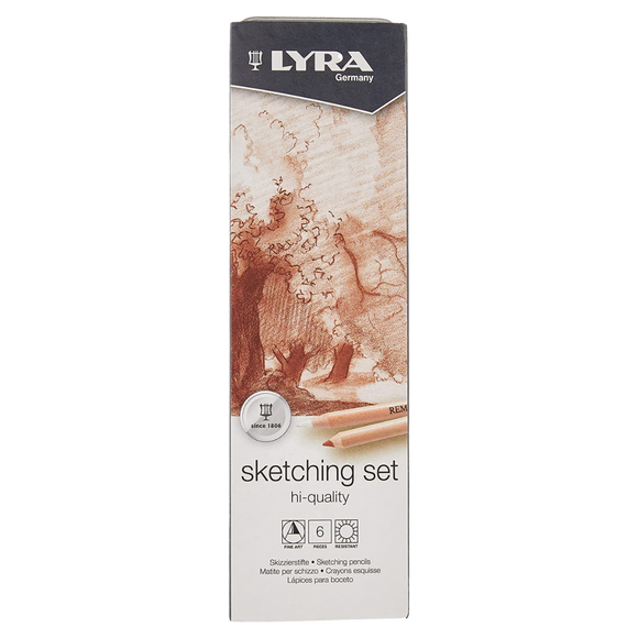 Lápices De Colores Artísticos Para Bocetar 2041060 Sketching Lyra Set Con 6 Piezas