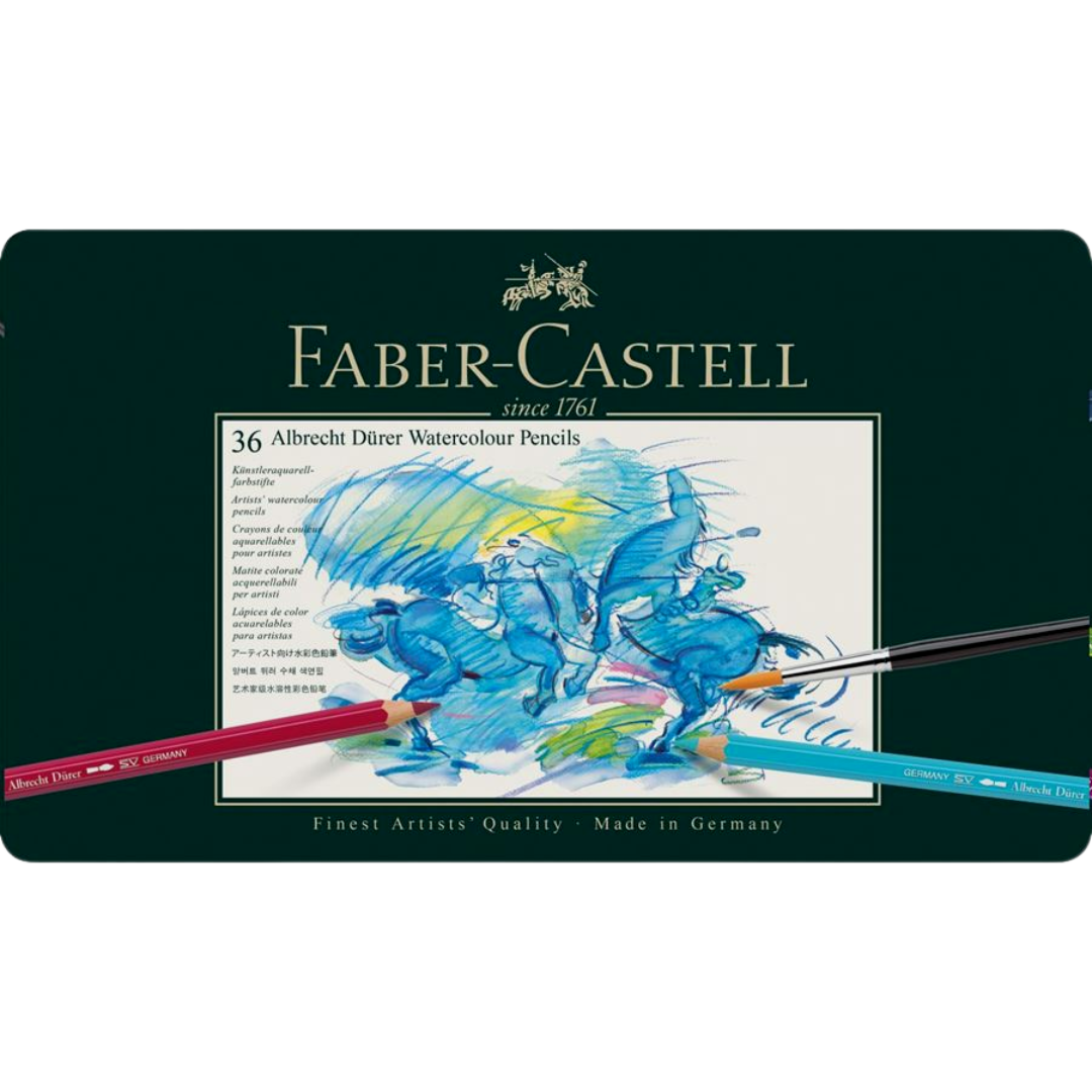 Estuche Metal 36 Lapices de Color Acuarelables FABER-CASTELL - La Galería  del Arte