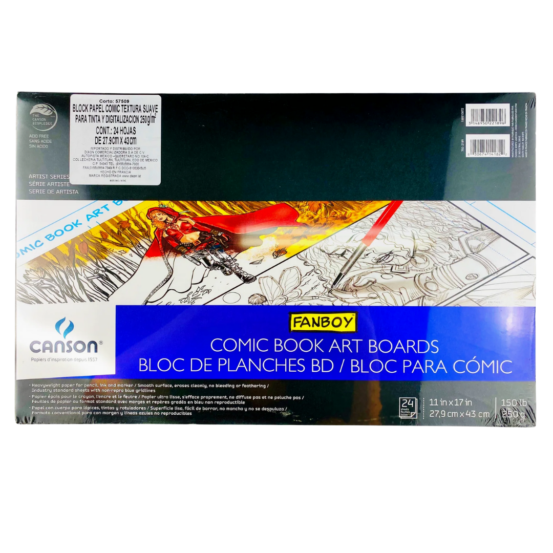Block de Dibujo Canson para Cómic 27.9 × 43 cm 250 g
