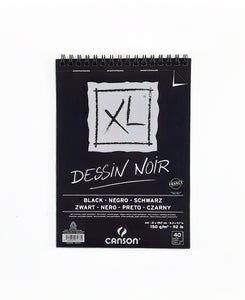 Block De Dibujo XL Canson Dessin Noir Black 150g 40 Hojas
