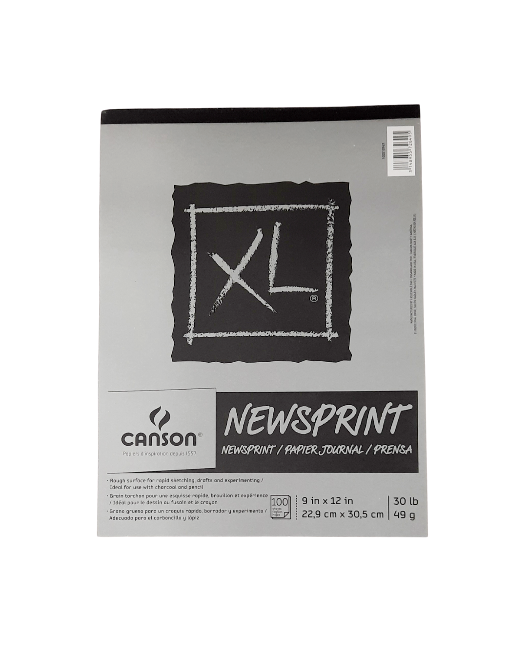 Block de Dibujo Canson XL Newsprint 22.9 × 30.5 cm 49 g