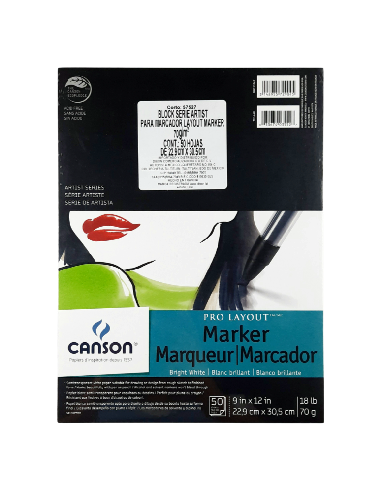 Block De Dibujo Canson Para Marcador Layout Marker 70g – EL ESCRITORIO  MODERNO