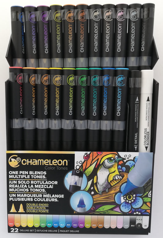 Caja con 22 Marcadores Chameleon Deluxe Pen Set