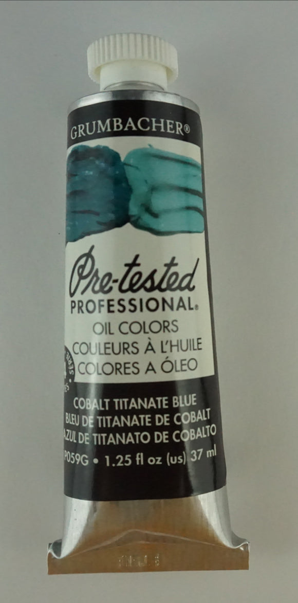 Tubo De Óleo Grumbacher 37ml P059g Azul De Titanato De Cobalto