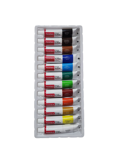12 Tubos de 12 ml de Pintura Pascua