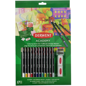 Lápices De Colores Para Principiantes Con Set De Accesorios Para dibujo 2305678 Derwent Academy 17 Piezas
