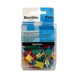 Pines Banderas Barrilito Pin11 Caja Con 100 Piezas