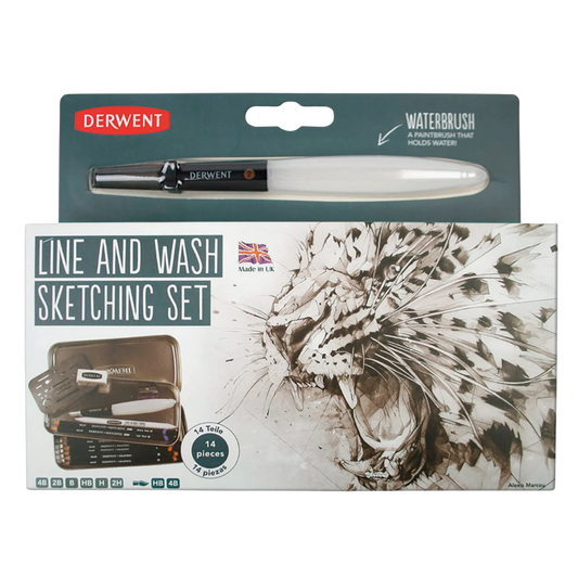 Lápices de Grafito Derwent Graphic Sketch Set con 14