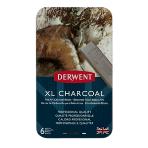 Barra De Carboncillo XL Charcoal 2302009 Derwent Estuche Con 6 Piezas
