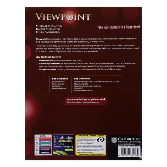 Libro de Ingles Viewpoint 1 Workbook Editorial Cambridge