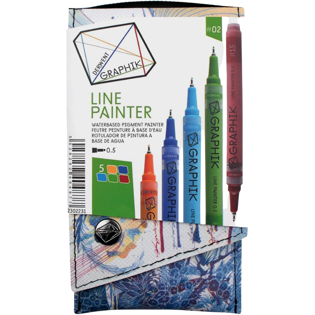 Marcadores Graphik Line Painter 2302231 Derwent Set con 6 Piezas