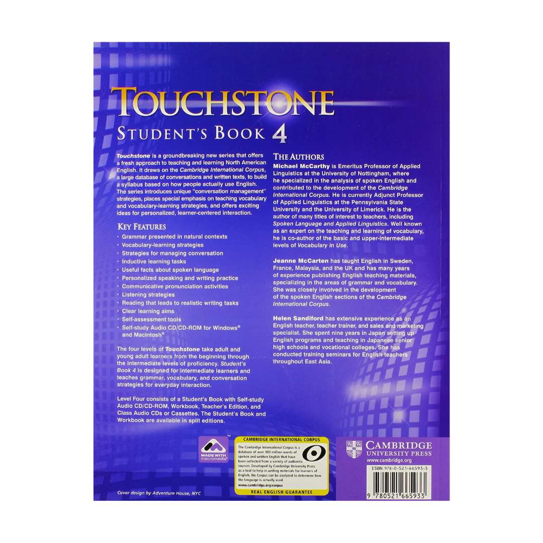 Libro de Ingles Touchstone 4 Students Book Incluye Cd-rom