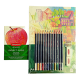 Lápices De Colores Para Principiantes Con Set De Accesorios Para dibujo 2305678 Derwent Academy 17 Piezas