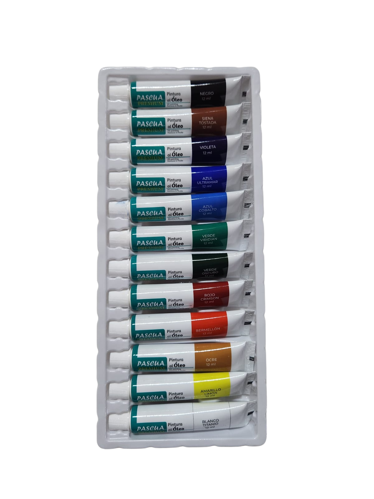 12 Tubos de 12 ml de Pintura Pascua