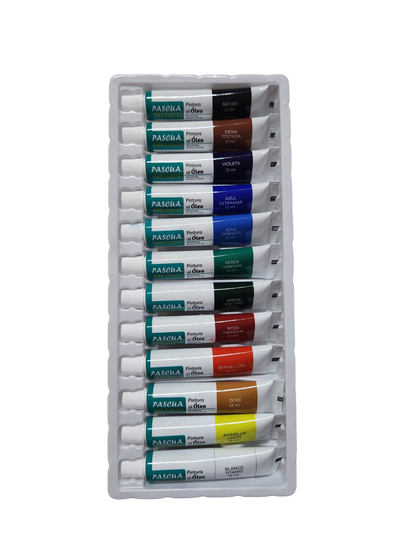12 Tubos de 12 ml de Pintura Pascua