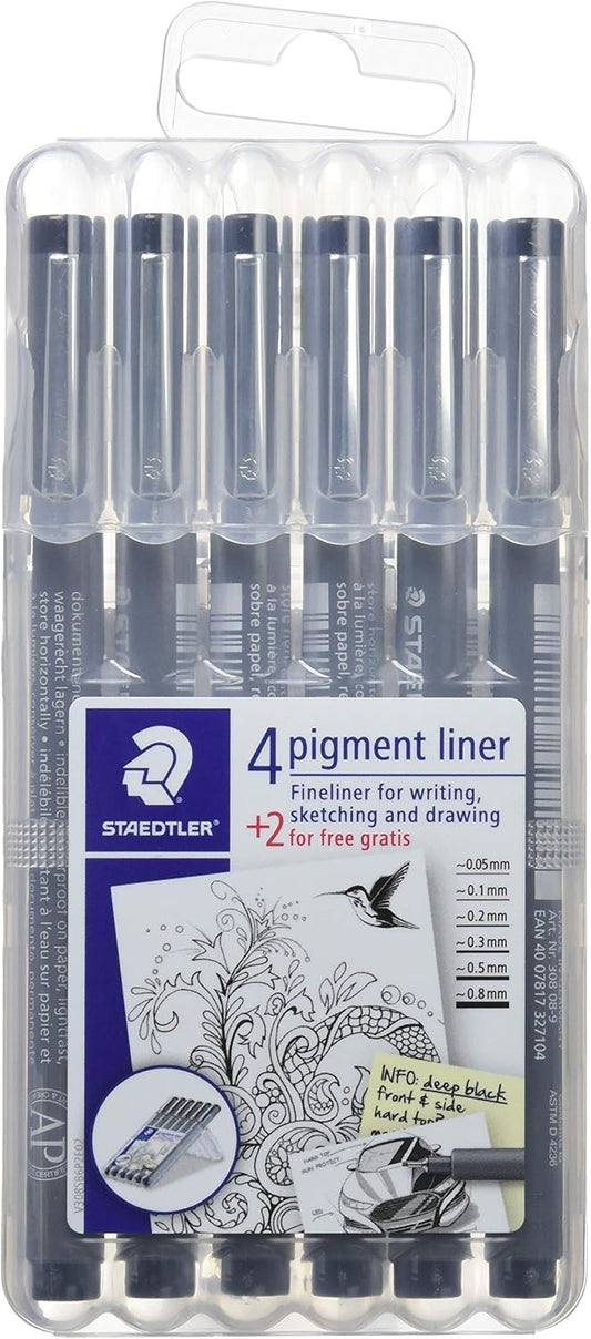 Set 6 Estilógrafos Staedtler
