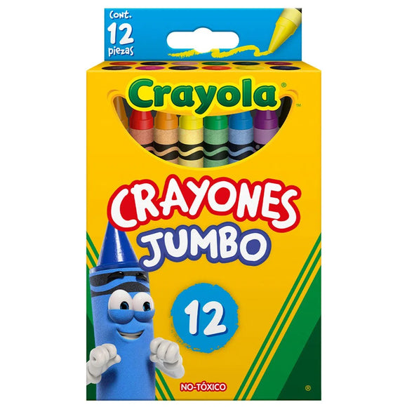 CAJA CON 12 CRAYONES JUMBO REDONDO CRAYOLA