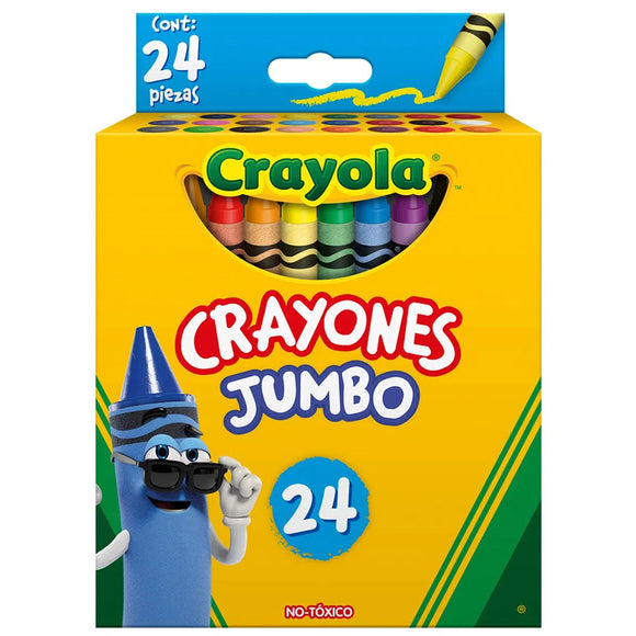 CAJA CON 24 CRAYONES REDONDOS JUMBO CRAYOLA