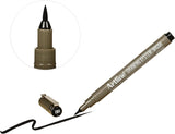 Set 4 Estilografos Artline 0.03, 0.05, 0.1mm y Punta Pincel Tinta Negra