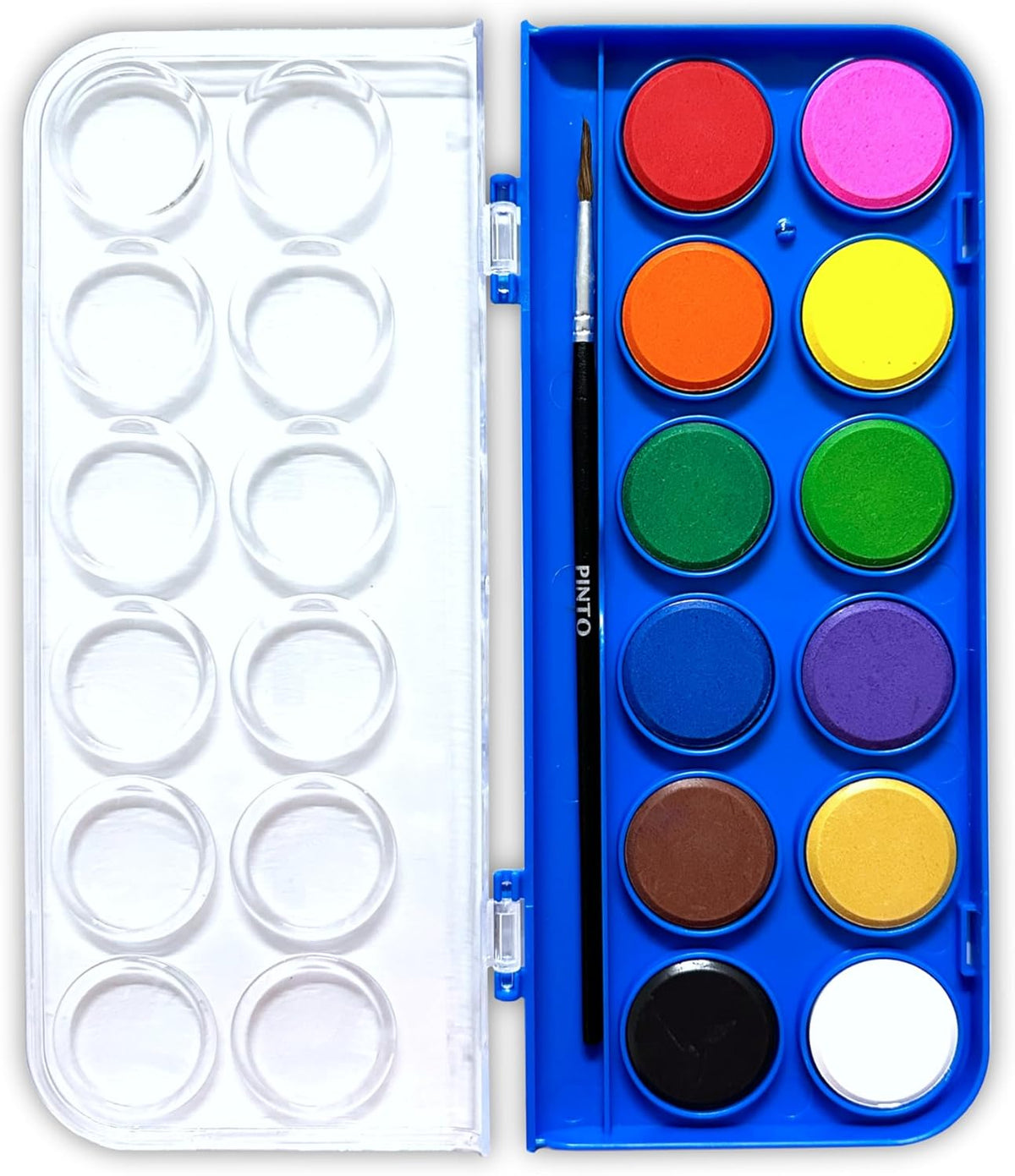 Set de Pinturas Acuarela Pinto College - 12 Colores Vibrantes con Pincel