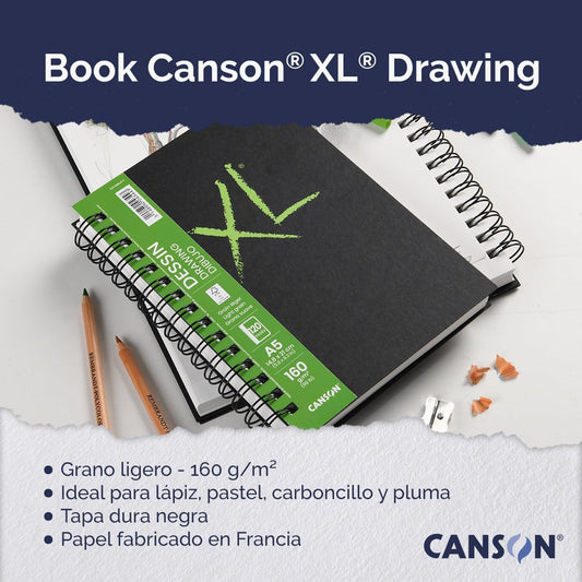 Block Dibujo 160 g 120 Paginas Grano Suave Canson XL