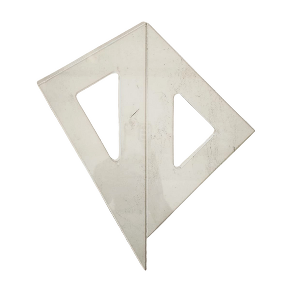 Escuadras profesionales 21cm con bisel sin graduacion Deval