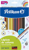 Caja C/36 Lápices De Colores Redondos Pelikan