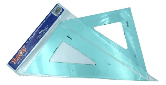 Escuadras 32cm semi profesionales sin graduar con bisel