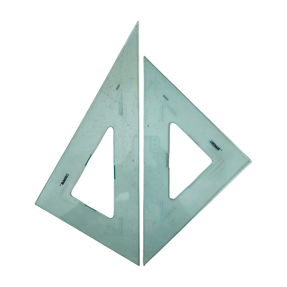 Escuadras semi profesionales sin graduación sin bisel baco