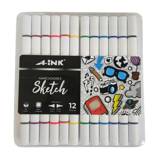 Marcadores Doble Punta para Sketch A-ink
