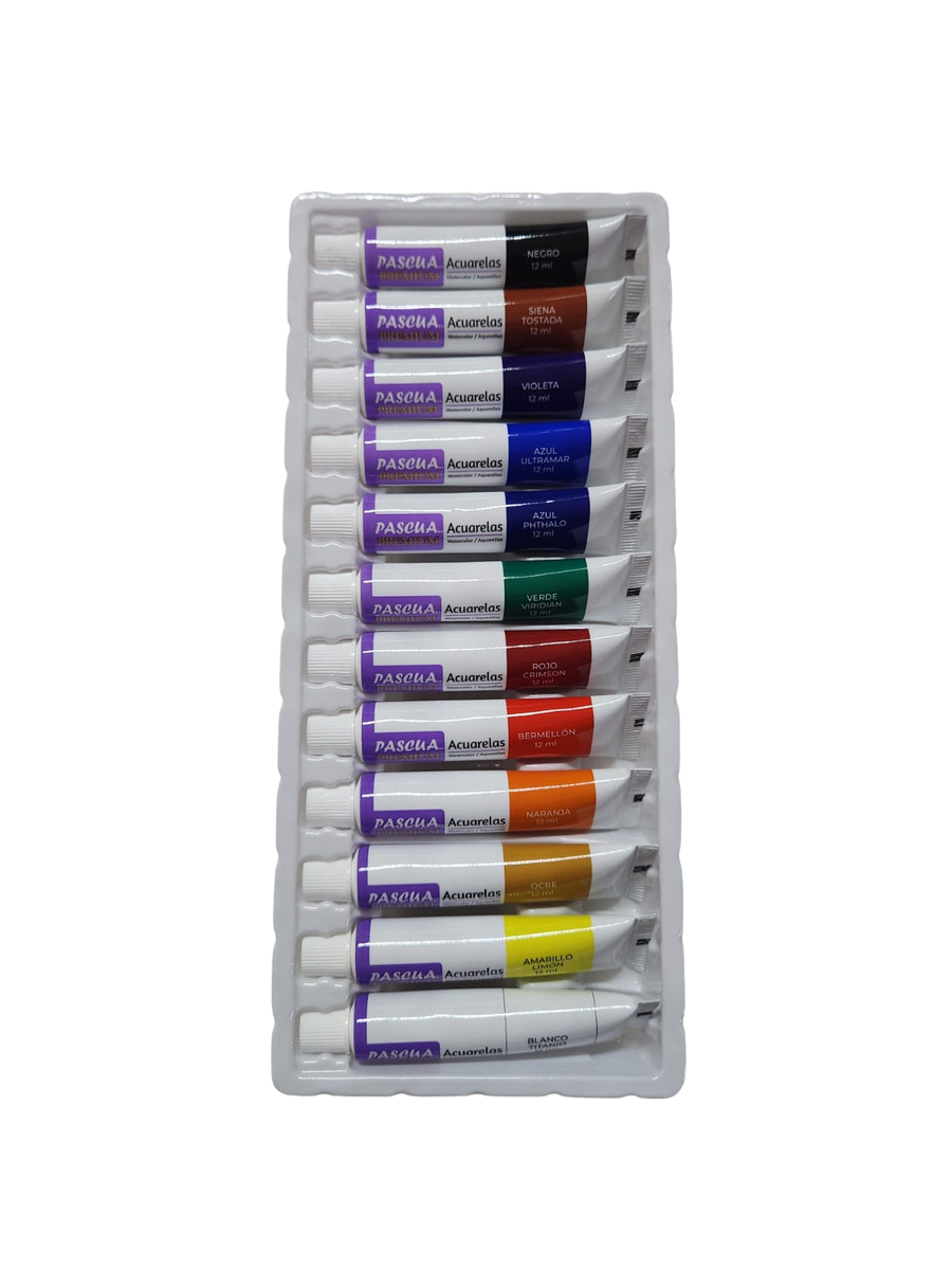 12 Tubos de 12 ml de Pintura Pascua