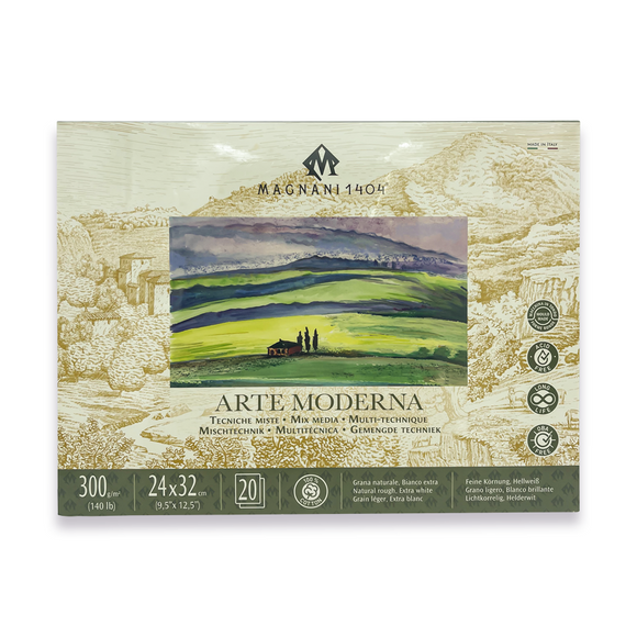 BLOCK MAGNANI 1404 ARTE MODERNA 300G 24X32CM  20 HOJAS