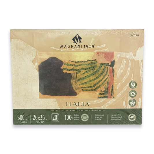 Block Magnani 1404 Acuarela 300 g 26 × 36 cm Italia 20 Hojas
