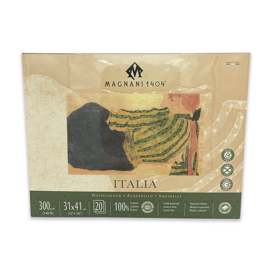 Block Magnani 1404 Acuarela 300 g 31 × 41 cm Italia 20 Hojas