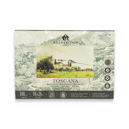 Block Magnani 1404 Acuarela 300 g 18 × 26 cm Toscana 20 Hojas