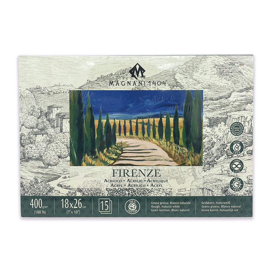 Block Magnani 1404 Facrilico 400 g 18 × 26 cm Firenze 15 Hojas
