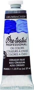 Tubo De Óleo Grumbacher 37ml P040g Azul Cerúleo